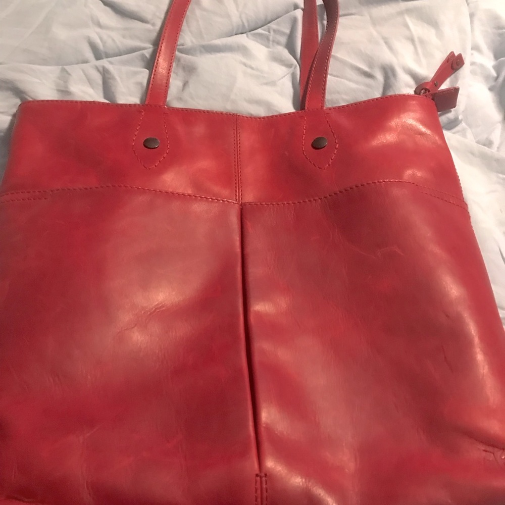 Frye Red Tote Bag